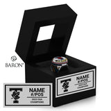 Sample Championship Black Window Ring Box