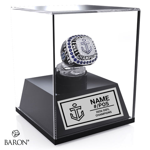 Toronto Jr. Argos U12AA Football 2026 Championship Display Case