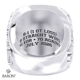 Toronto Jr. Argos U12AA Football 2026 Championship Ring - Design 1.1