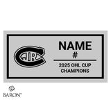 Toronto Jr. Canadiens Hockey 2025 Championship Display Case