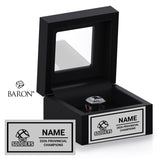 Tri-County Soldiers Basketball 2026 Championship Black Window Ring Box