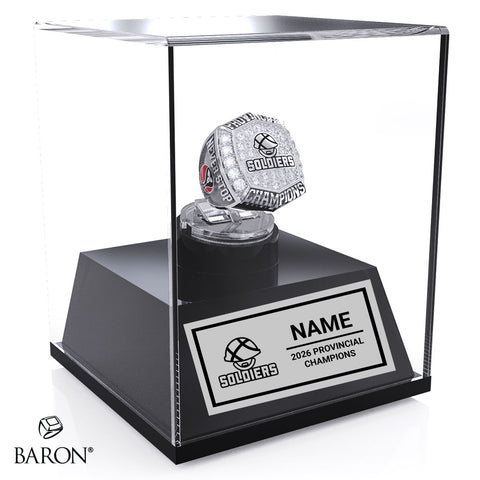 Tri-County Soldiers Basketball 2026 Championship Display Case