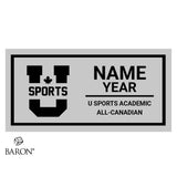 U Sports Academic All - Canadian Championship Black Window Ring Box