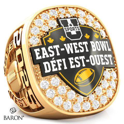 U SPORTS East-West Bowl Football 2025 Championship Ring - Design 1.5