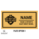 U SPORTS East-West Bowl Football Championship Black Standard Window Ring Box