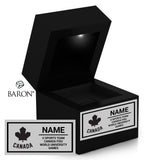 U SPORTS Team Canada FISU Black LED Ring Box