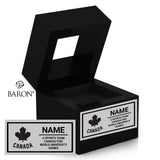 U SPORTS Team Canada FISU Black Window Ring Box