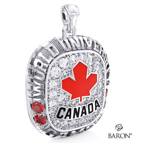 U SPORTS Team Canada FISU Ring Top Pendant - Design 1.6