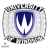 University of Windsor Athletic Ring - 800 Series (Small) (Durilium/ Silver/ Two-Tone, 10kt White gold)