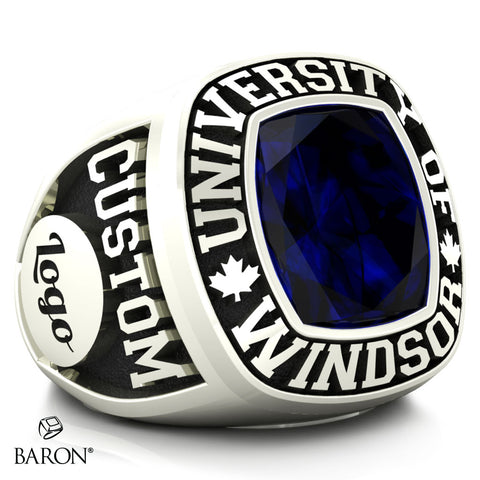 University of Windsor Class Ring (Small) (Durilium/Silver/ 10kt White Gold) - Design 1.2