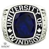 University of Windsor Class Ring (Small) (Durilium/Silver/ 10kt White Gold) - Design 1.2