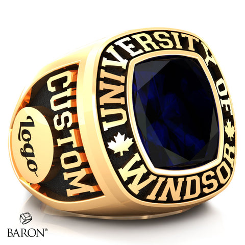 University of Windsor Class Ring (Double Small) (Gold Durilium/10kt Yellow Gold) - Design 1.3