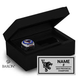 Vernon Panthers Football 2023 Championship Black Standard Window Ring Box