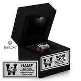 WCS Eagles Football 2023 Championship Black LED Ring Box