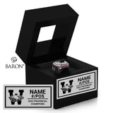 WCS Eagles Football 2023 Championship Black Window Ring Box
