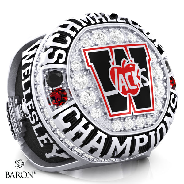 Wellesley Applejacks Hockey 2023 Championship Ring - Design 7.1
