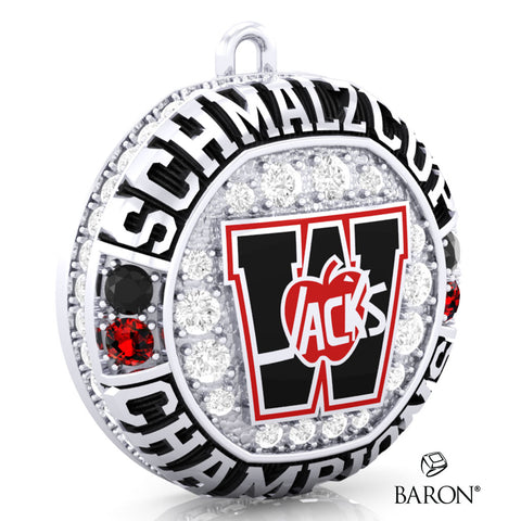 Wellesley Applejacks Hockey 2023 Championship Ring Top Pendant- Design 7.2