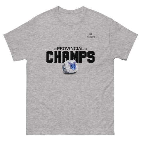 Oshawa Hawkeyes Football 2023 Championship T-Shirt