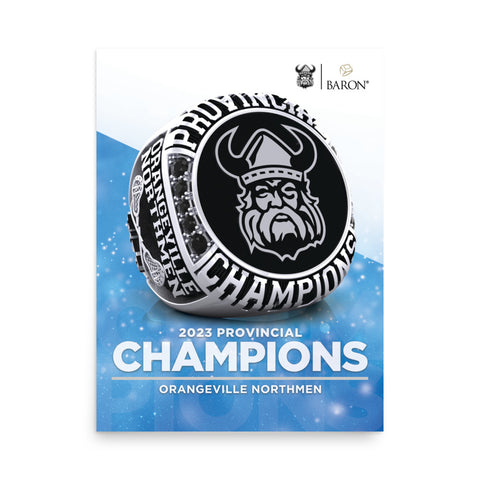 Orangeville Northmen Lacrosse 2023 Championship Poster