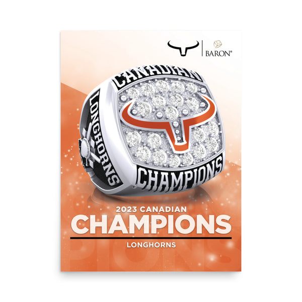 Longhorns Softball 2023 Championship Poster