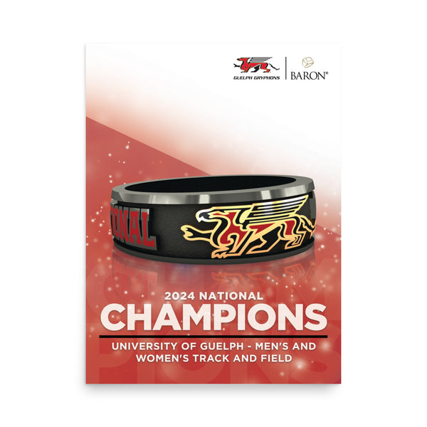 University of Guelph Men's and Women's Track and Field 2024 Championship Poster D1.2