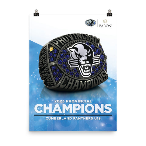 Cumberland Panthers U19 Womens 2023 Championship Poster