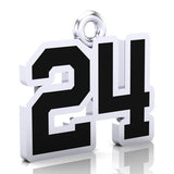 ABC Border Bowl Number Charms (8mm x 10mm (per character))