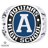 Aquinas High School Exclusive Class Ring (Durilium/Silver/10Kt White Gold) - Design 1.1