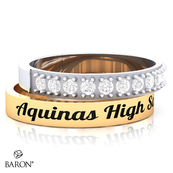Aquinas High School Stackable Class Ring Set - 3152