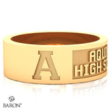 Aquinas High School Class Ring - 3111 (Gold Durilium, 10KT Yellow Gold