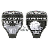Auburn Eagles Football 2021 Championship Ring - Design 3.3