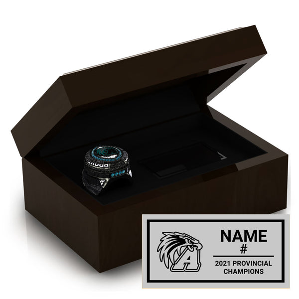 Auburn Eagles Football 2021  Championship Ring Box
