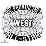BC High School Provincial All-Star West Ring Championship Ring - Design 1.2/4