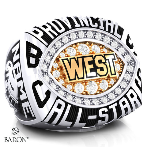BCSS All-Star Football WEST Championship Ring - Design 1.6