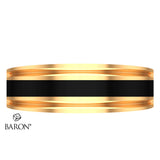 Black Band Registered Nurse Ring - Design 1.1
