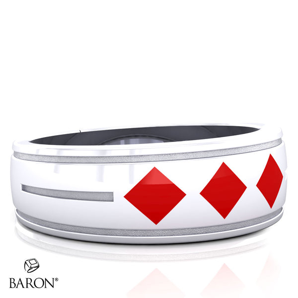 Red Diamonds Care Assistant Ring - Design 2.3
