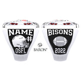 Brantford Bisons OSFL 2022  Championship Ring - Design 1.1