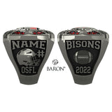 Brantford Bisons OSFL 2022  Championship Ring - Design 1.3