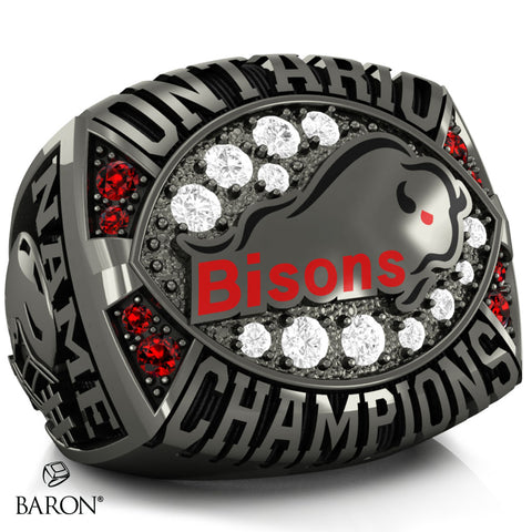 Brantford Bisons OSFL 2022  Championship Ring - Design 1.3