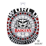Brock University Cheer 2020 Championship Ring Top Pendant - Design 1.2
