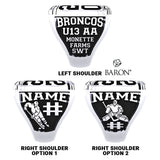 Broncos U13 AA Hockey 2022 Championship Ring - Design 1.4