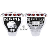 Burlington Stampeders U14 OSFL 2022 Championship Ring - Design 2.4
