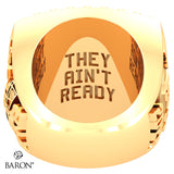 Burlington Stampeders U14 Bantam 2021 Championship Ring - Design 3.4 (Gold Durilium Ring)