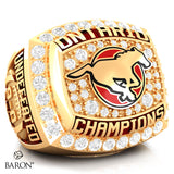Burlington Stampeders U14 Bantam 2021 Championship Ring - Design 3.4 (Gold Durilium Ring)