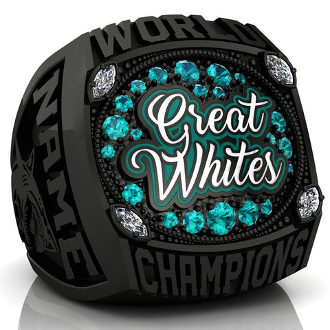 Cheersport Great White Sharks Ring - Design 1.4