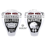 Cowichan Bantam Bulldogs 2021 Championship Ring - Design 1.2
