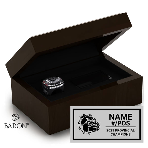 Cowichan Bantam Bulldogs 2021 Championship Ring Box
