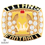 Drumheller Titans Football Big Sky 2019 Championship Ring (Gold Durilium) - Design 2.3