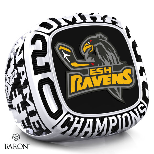 Essex Ravens U12A Hockey 2022 Championship Ring - Design 4.4