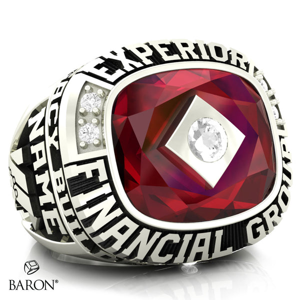 Experior Financial Ring - Design 3.1 (Red Stone)